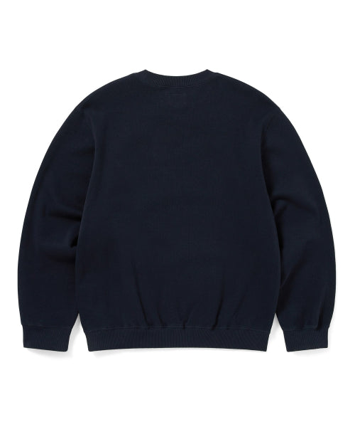 THISISNEVERTHAT THISISNEVERTHAT Basic Note Crewneck Navy