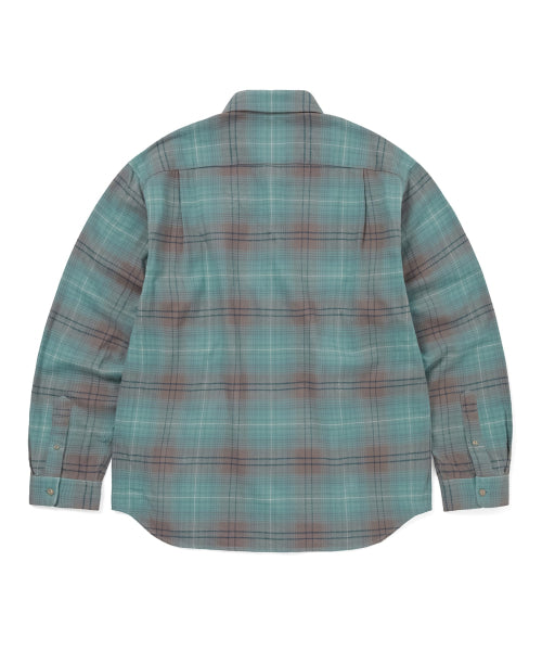 THISISNEVERTHAT THISISNEVERTHAT Flannel Check Shirt Teal