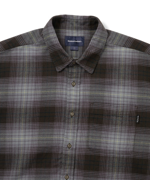 THISISNEVERTHAT THISISNEVERTHAT Flannel Check Shirt Off Black