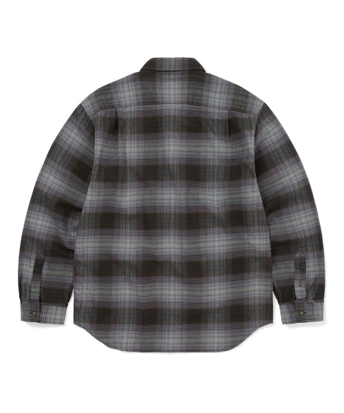 THISISNEVERTHAT THISISNEVERTHAT Flannel Check Shirt Off Black