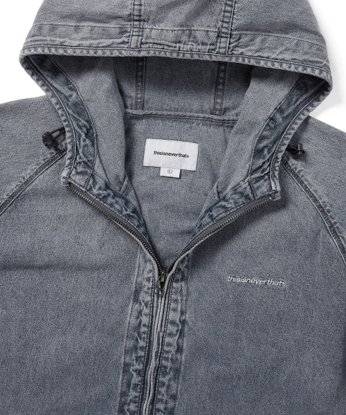 THISISNEVERTHAT THISISNEVERTHAT SP-Logo Denim Windbreaker Washed Blue