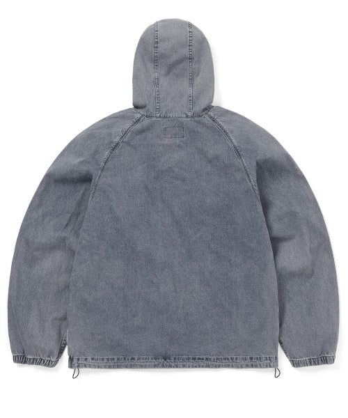 THISISNEVERTHAT THISISNEVERTHAT SP-Logo Denim Windbreaker Washed Blue