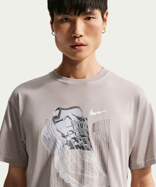 NIKE NIKE T-Shirt M - College Gray:Off White