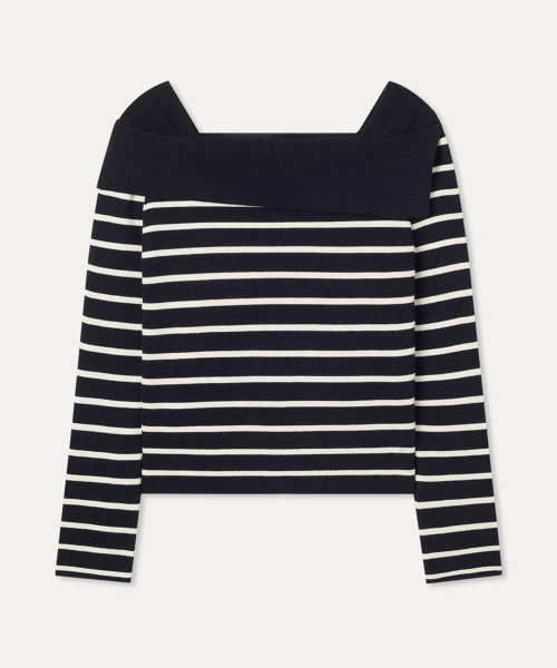MIXXO MIXXO Off-shoulder Slim Pullover C