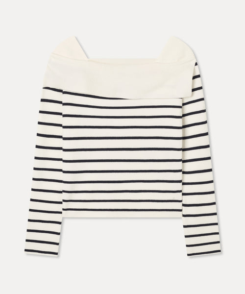 MIXXO MIXXO Off-shoulder Slim Pullover C