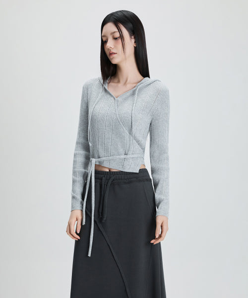 MIXXO MIXXO Hoodie Wrap Cardigan