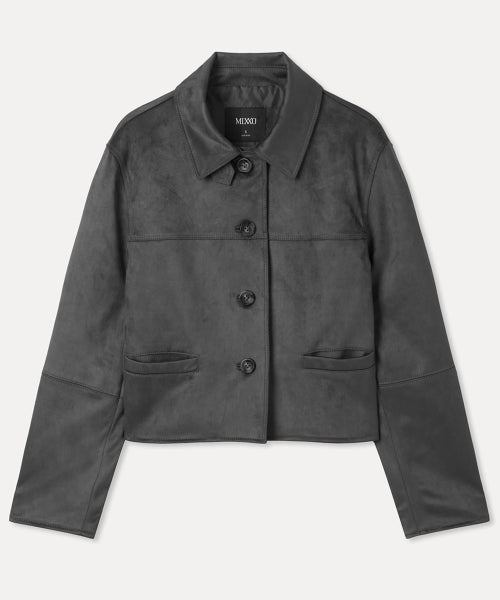 MIXXO MIXXO Jacket Button Fake Suede