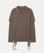 MIXXO MIXXO T-Shirt Collar Striped Layered