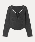 MIXXO MIXXO T-Shirt Lace-up Cut