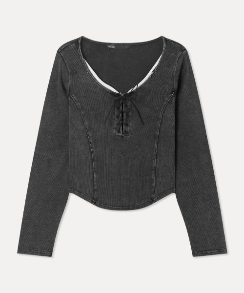 MIXXO MIXXO T-Shirt Lace-up Cut