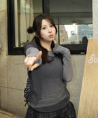 MIXXO MIXXO T-Shirt Dot See-Through Layered (C)