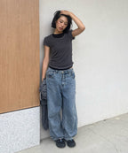 MIXXO MIXXO T-Shirt Dot See-Through Layered (C)