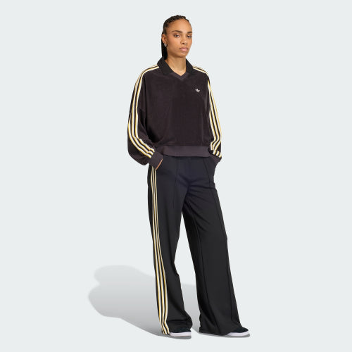 ADIDAS ADIDAS Terry Towel V-neck Long Sleeve Polo Shirt