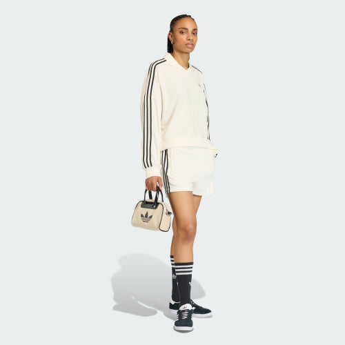 ADIDAS ADIDAS Terry Towel V-neck Long Sleeve Polo Shirt