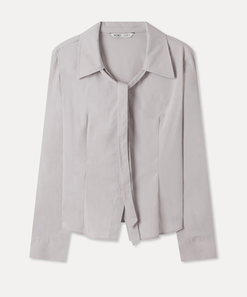 MIXXO MIXXO V-neck Slim Fit Tie Shirt C