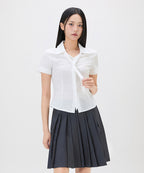 MIXXO MIXXO V-neck Slim Fit Tie Shirt C