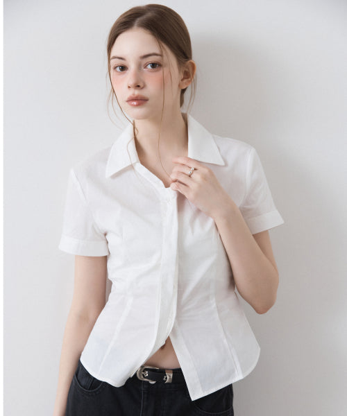 MIXXO MIXXO V-neck Slim Fit Tie Shirt C