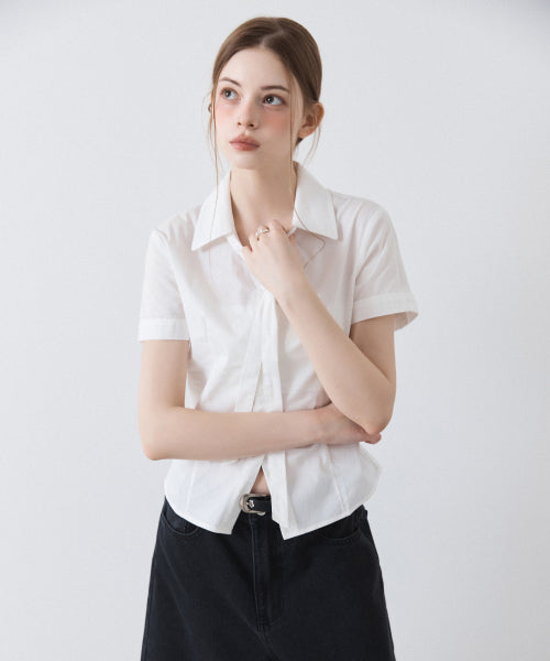 MIXXO MIXXO V-neck Slim Fit Tie Shirt C