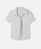 MIXXO MIXXO V-neck Slim Fit Tie Shirt C