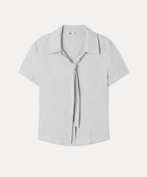 MIXXO MIXXO V-neck Slim Fit Tie Shirt C