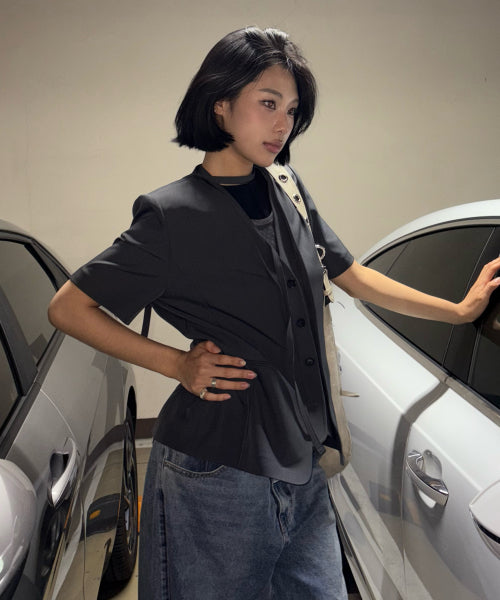 MIXXO MIXXO Jacket V-neck Modified S