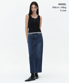 MUSINSA STANDARD WOMAN MUSINSA STANDARD WOMAN Denim Maxi Skirt [Size M]
