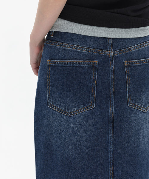 MUSINSA STANDARD WOMAN MUSINSA STANDARD WOMAN Denim Maxi Skirt [Size M]
