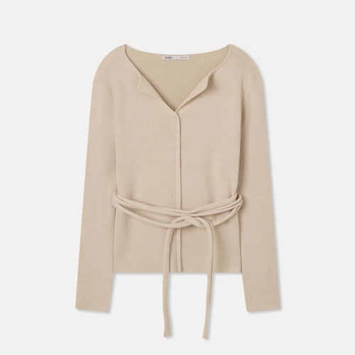 MIXXO MIXXO Knitwear Open Collar Ribbed Pullover