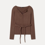 MIXXO MIXXO Knitwear Open Collar Ribbed Pullover