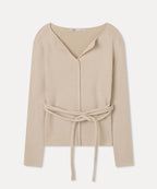 MIXXO MIXXO Knitwear Open Collar Ribbed Pullover