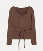 MIXXO MIXXO Knitwear Open Collar Ribbed Pullover
