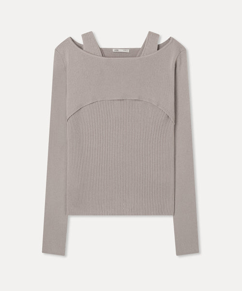 MIXXO MIXXO Sleeveless Layered Bolero Pullover S