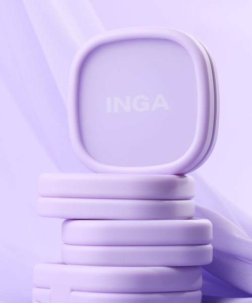 INGA INGA Natural Velvet Cover Cushion SPF50+ PA++++ 21P Natural Pink