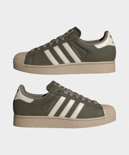 ADIDAS ADIDAS Superstar II Sneakers - Olive:White:Stone Khaki