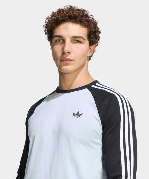 ADIDAS ADIDAS 3-Stripe Long Sleeve T-Shirt - Size