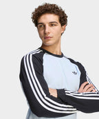 ADIDAS ADIDAS 3-Stripe Long Sleeve T-Shirt - Size