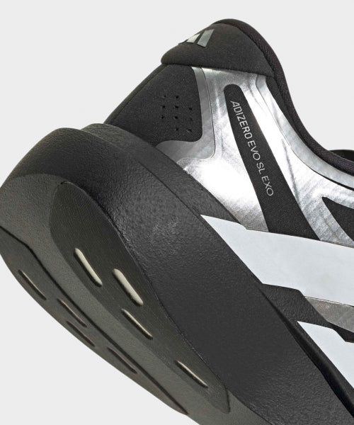 ADIDAS ADIDAS Adizero EVO SL EXO Shoes - Black:White:Iron Metallic