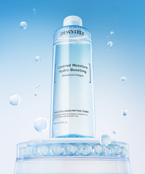Dewytree Aqua Collagen Peptide Toner 300ml x 2 (Toner 9ml provided)