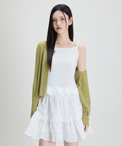 MIXXO MIXXO T-Shirt Set-up Frill Tank Top