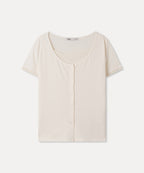 MIXXO MIXXO T-Shirt Button-type Layered Long Sleeve (C)