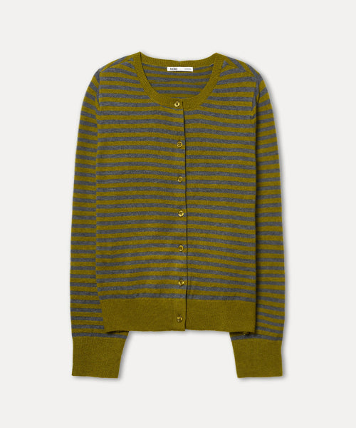 MIXXO MIXXO Cardigan Round Neck Striped