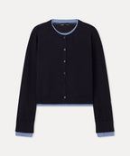 MIXXO MIXXO Color Combination Layered Button Pullover S