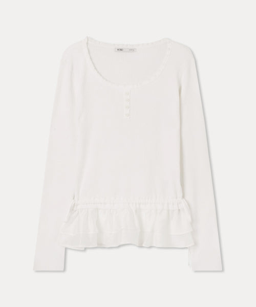 MIXXO MIXXO Frill Layered Pullover Size S