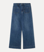 MIXXO MIXXO Denim Pocket Wide Flare Pants