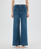 MIXXO MIXXO Denim Pocket Wide Flare Pants