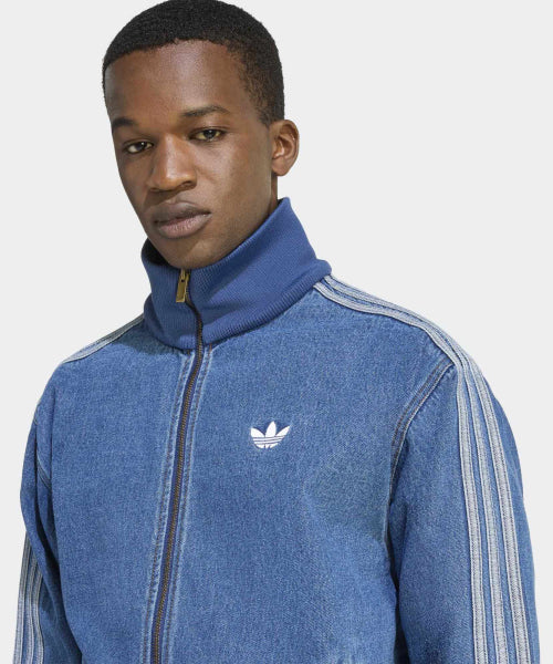 ADIDAS ADIDAS Denim Firebird Track Top - Blue