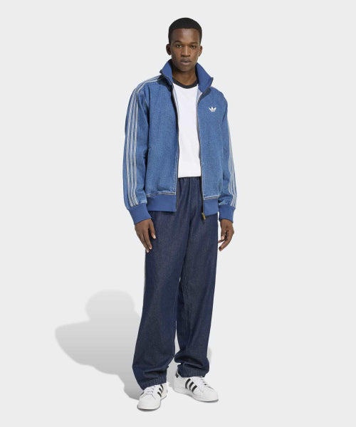 ADIDAS ADIDAS Denim Firebird Track Top - Blue