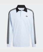 ADIDAS ADIDAS 3-Stripe Rugby Long Sleeve Polo - Crystal Sky