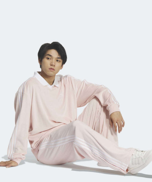 ADIDAS ADIDAS Firebird velor track pants - Sandy pink