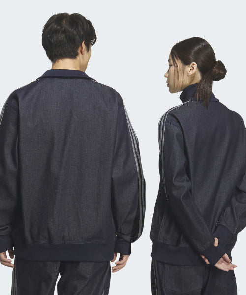 ADIDAS ADIDAS Denim Firebird Track Top - Indigo Denim